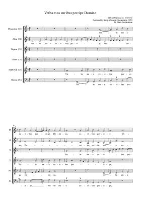 Verba mea auribus percipe Domine