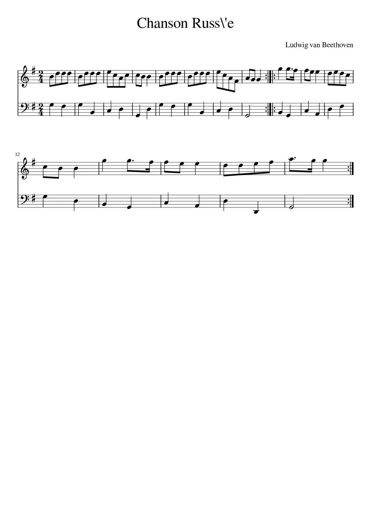 10 National Airs with Variations Op.107 - Page 1