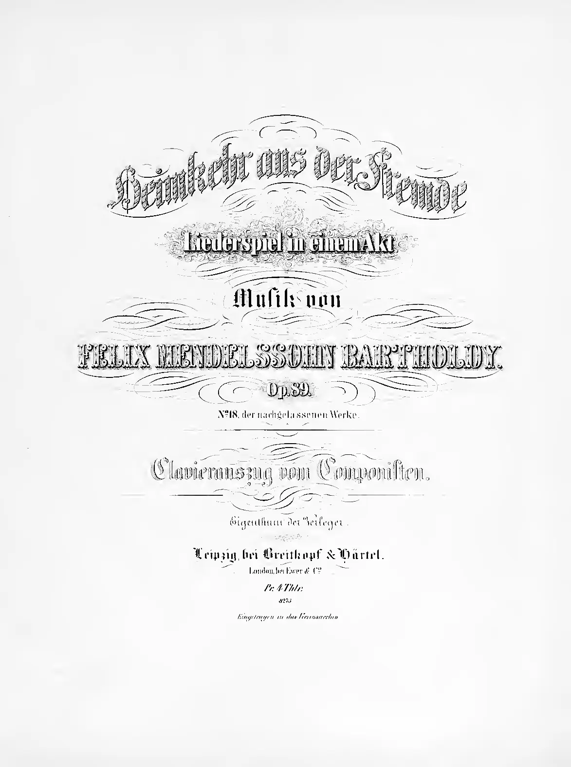 Heimkehr aus der Fremde - Page 1
