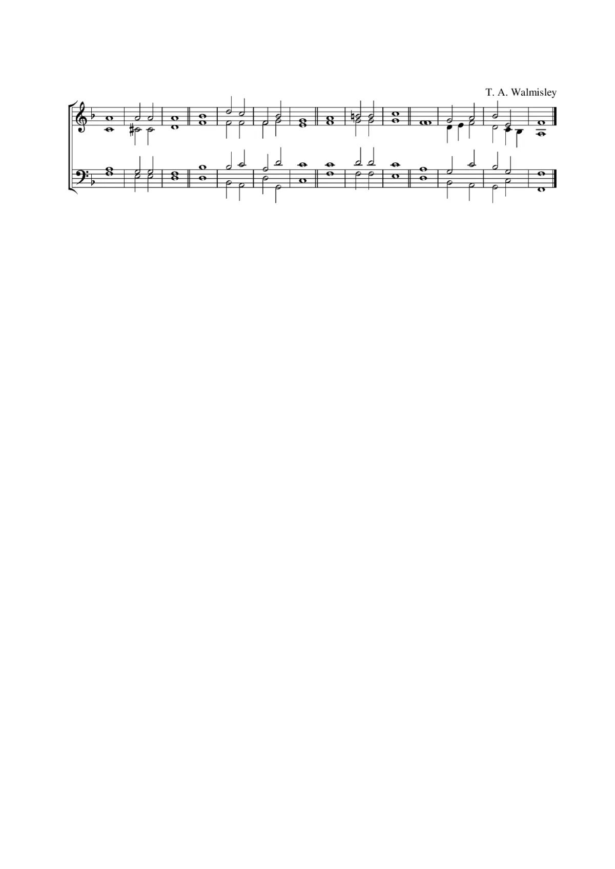 Double chant in F major - Page 1