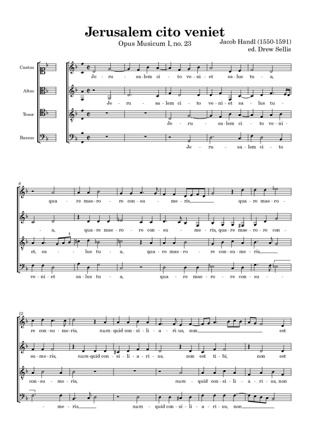 Jerusalem cito veniet - Page 1