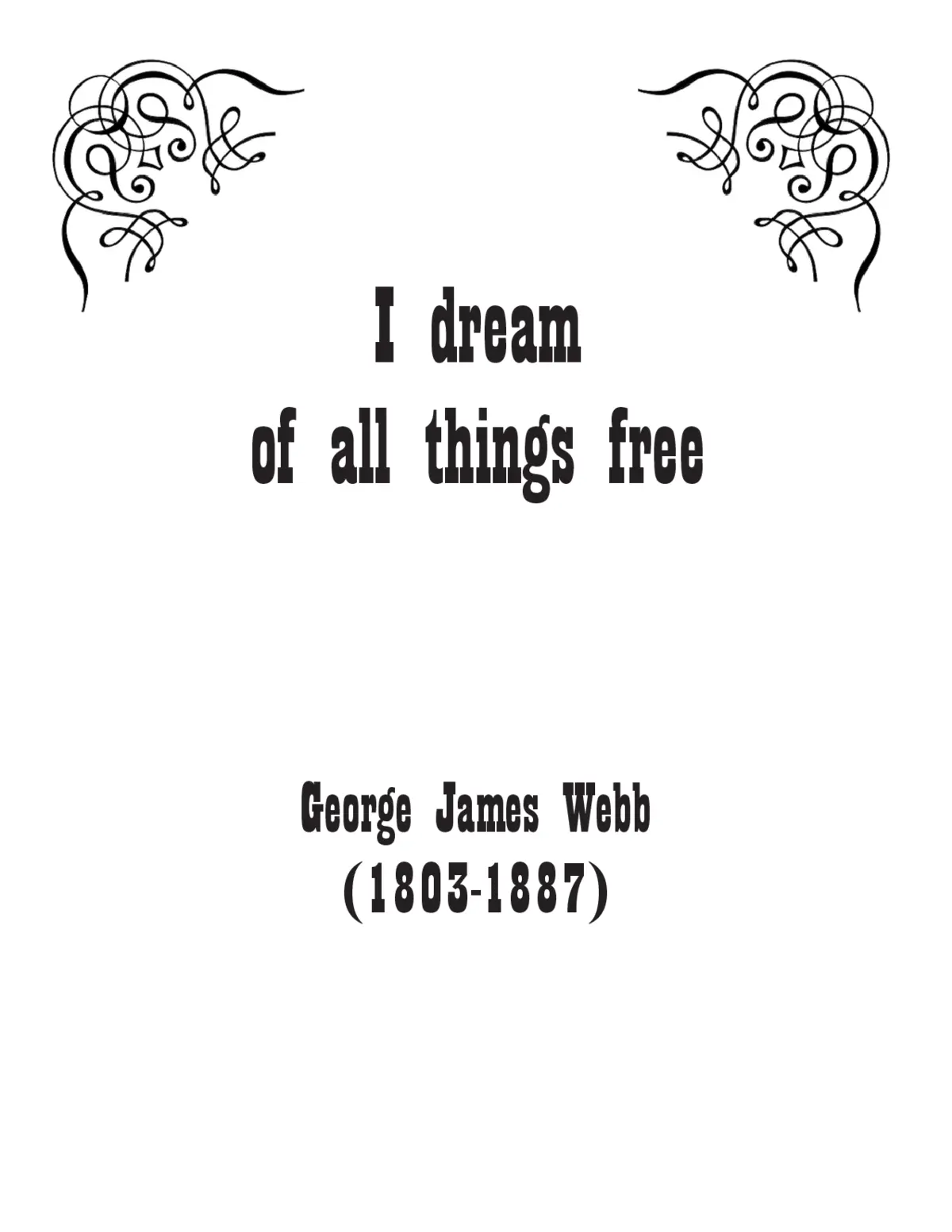 I dream of all things free - Page 1