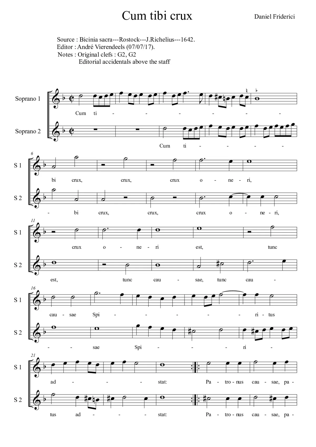 Cum tibi crux - Page 1