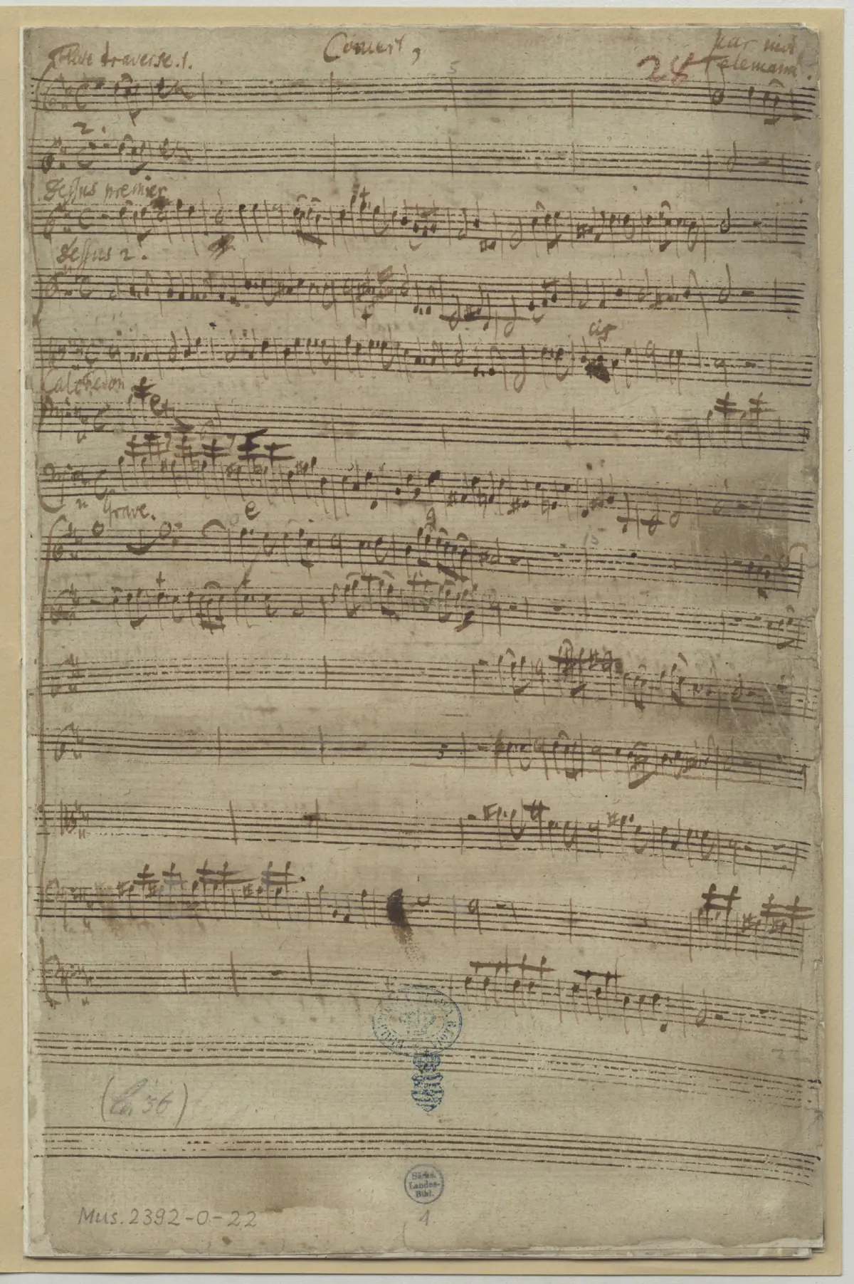 Concerto for 2 Flutes and Calchedon - Page 1
