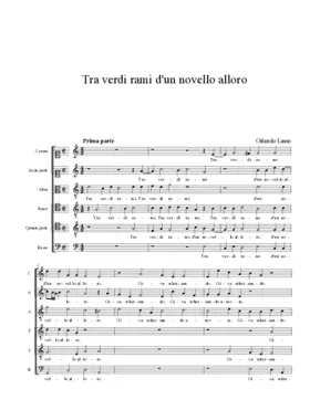 Tra verdi rami d'un novello alloro