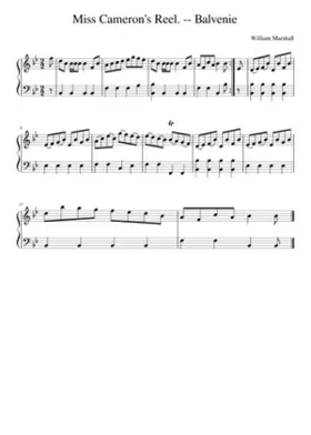 Miss Cameron's Reel. -- Balvenie