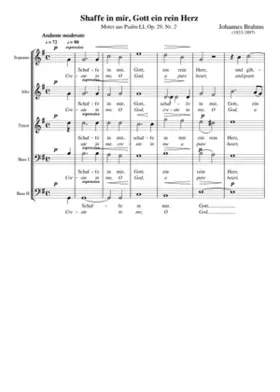 Schaffe in mir Gott ein rein Herz Op. 29 No. 2