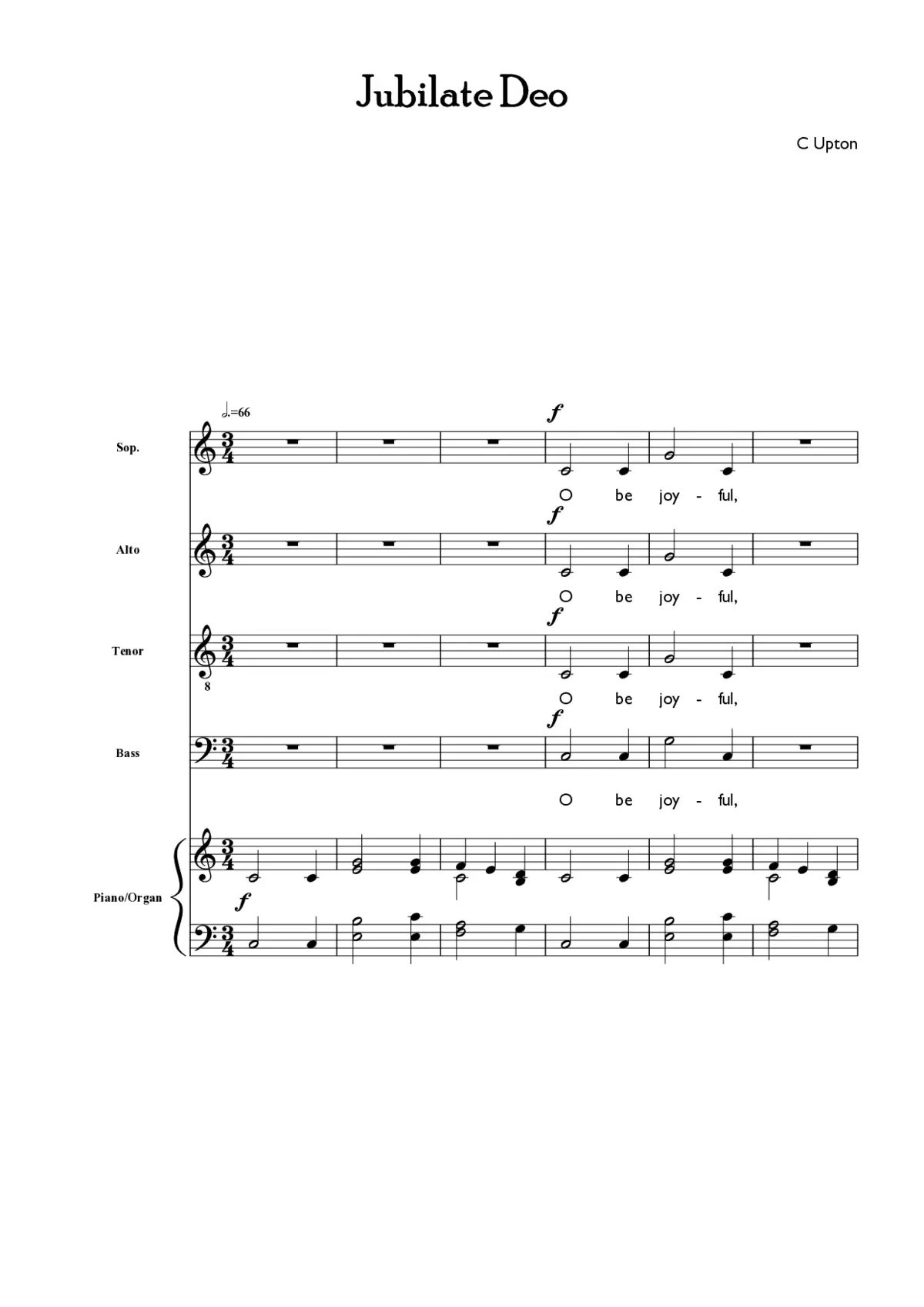 Jubilate Deo - Page 1