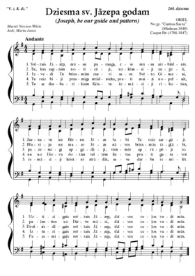 Dziesma svētā Jāzepa godam (Joseph, be our guide and pattern)