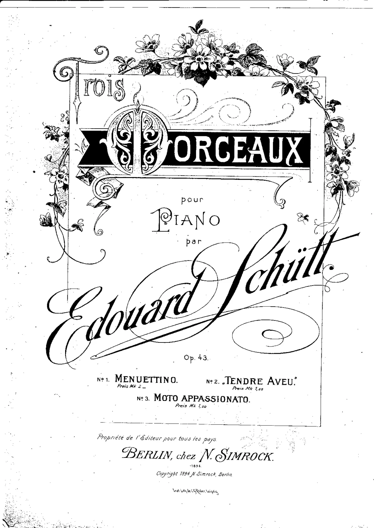 3 Morceaux - Page 1