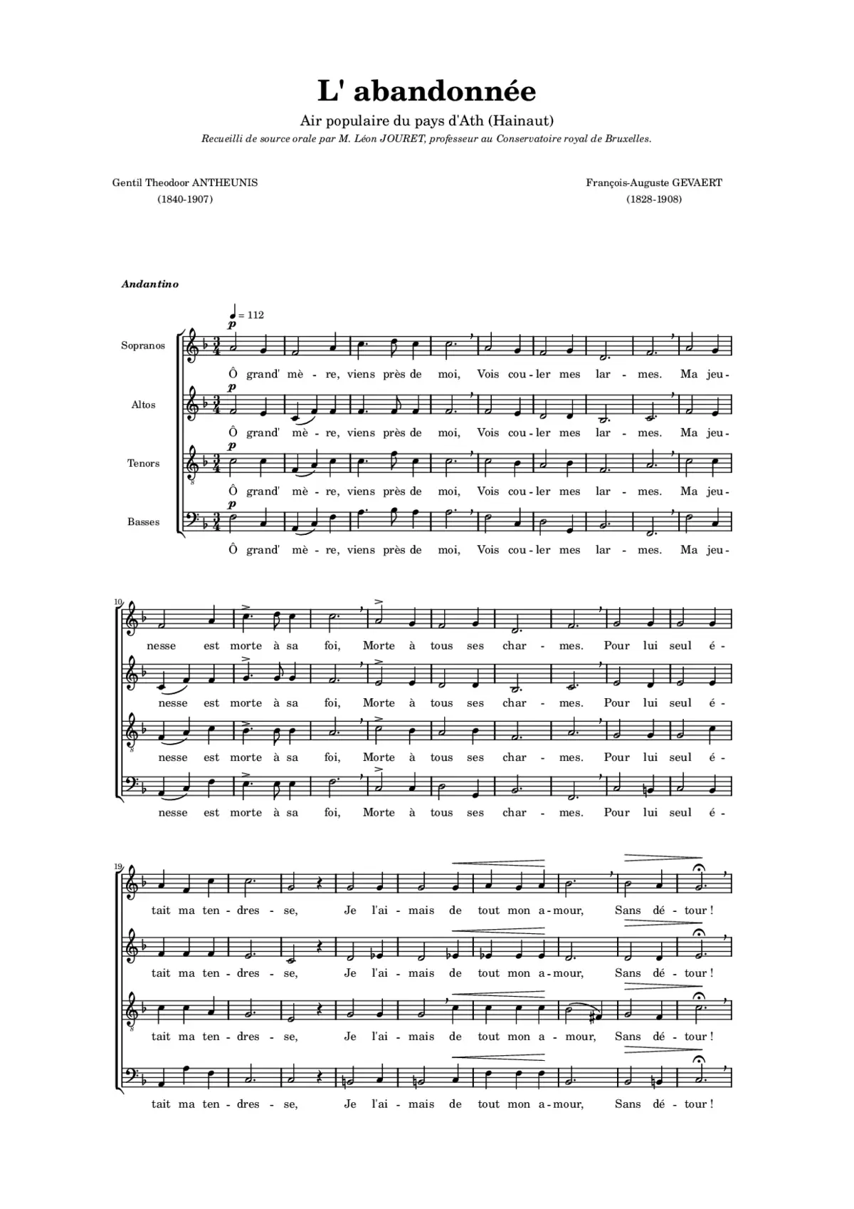 L'abandonnée - Page 1