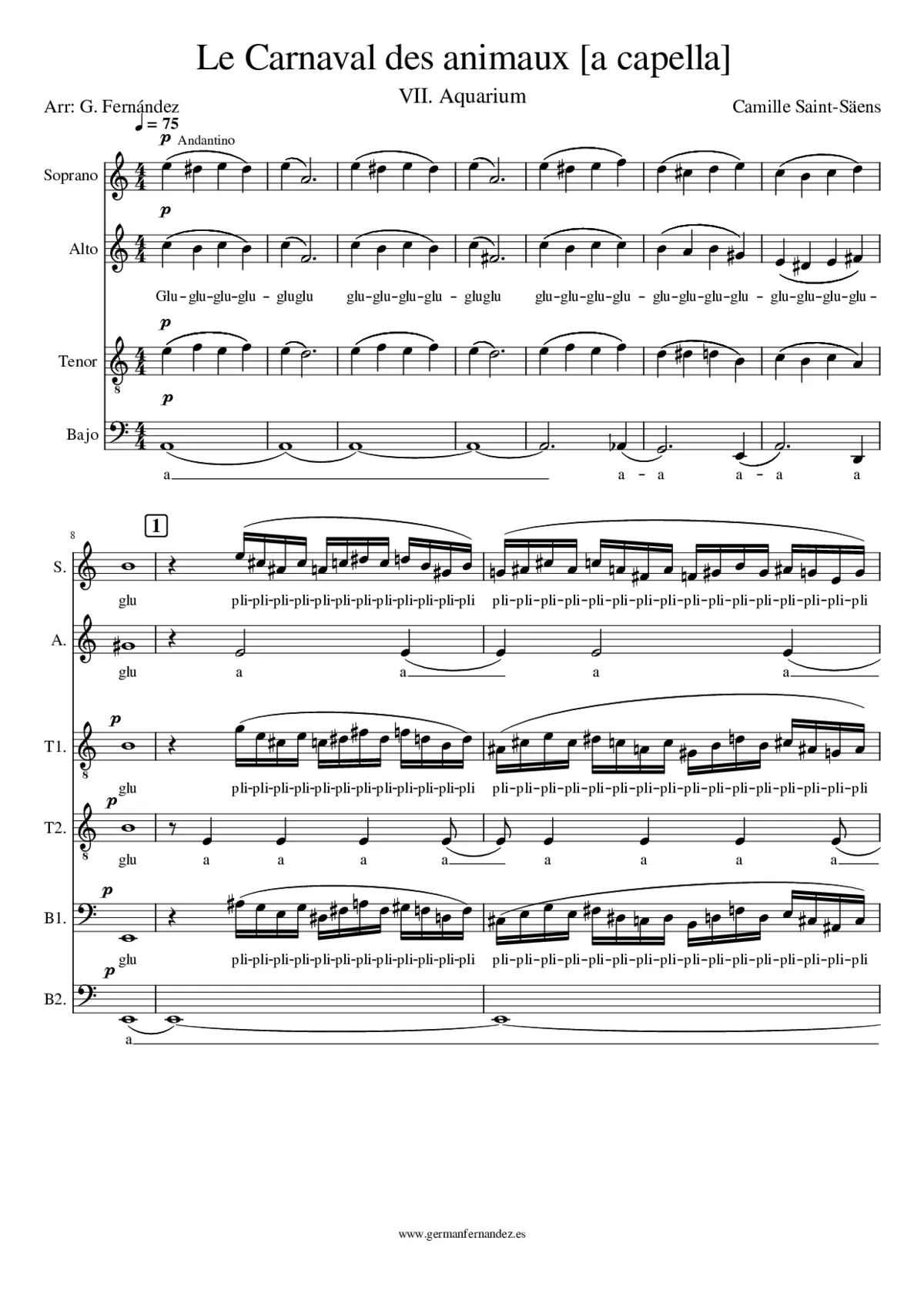 Le carnaval des animaux - Page 1