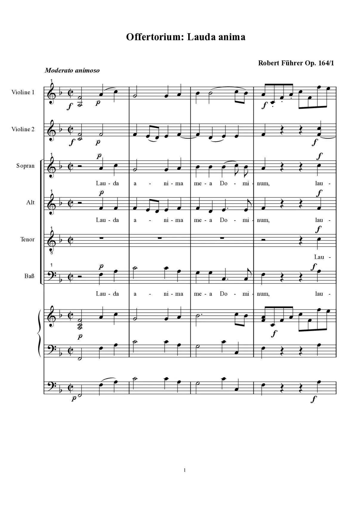 3 Offertorien - Page 1