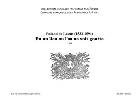 En un lieu ou l’on ne voit goutte