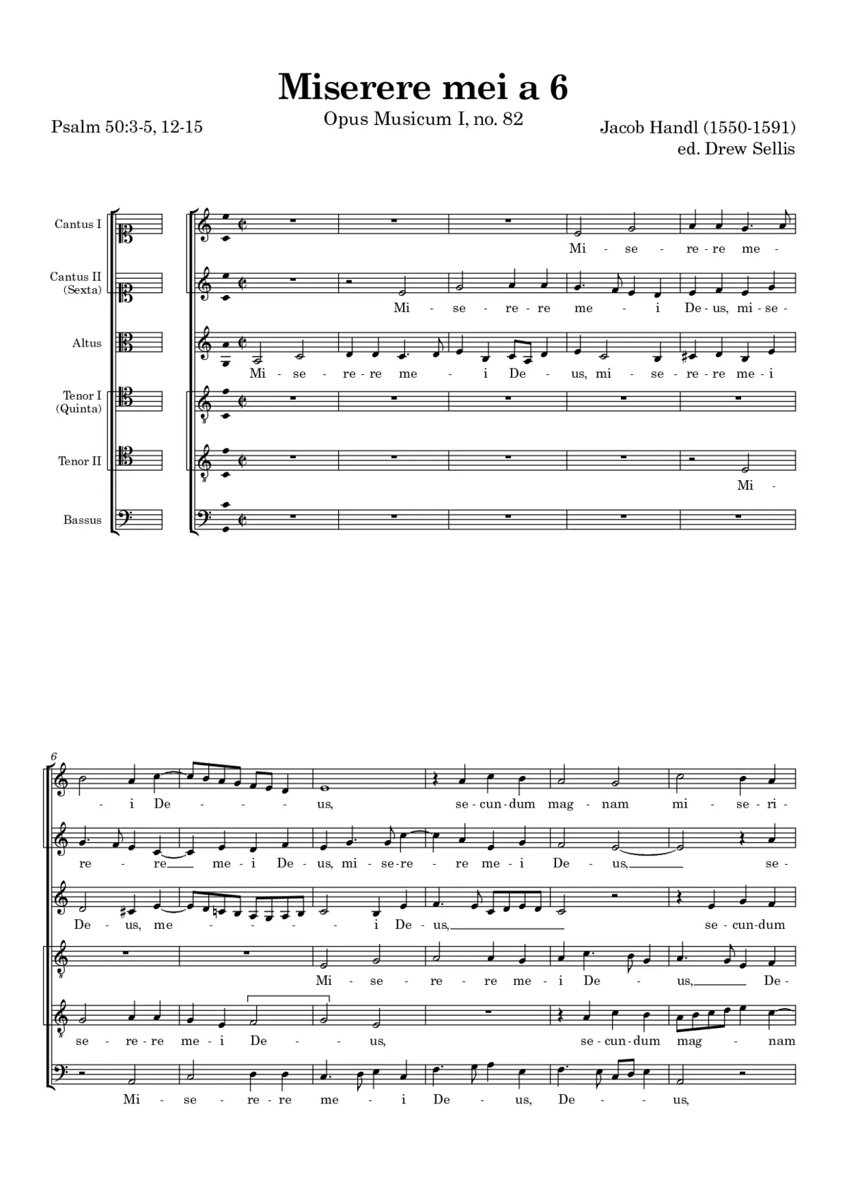 Miserere mei a 6 - Page 1