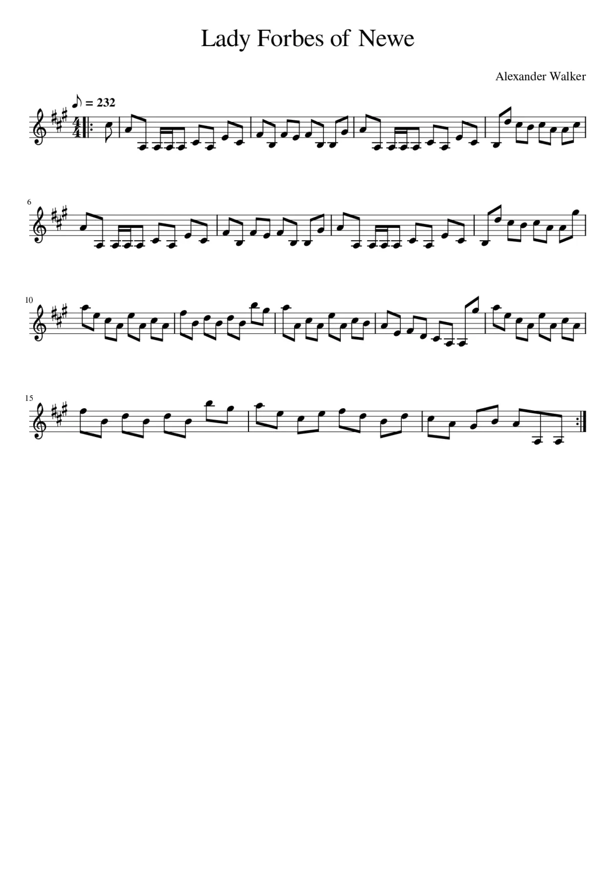 Lady Forbes of Newe - Page 1