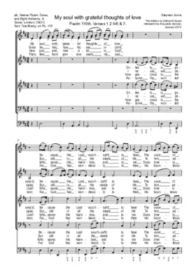 My soul with grateful thoughts of love