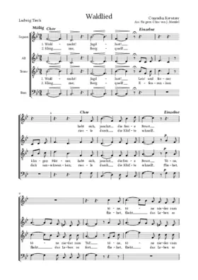Waldlied (Waldnacht! Jagdlust!)