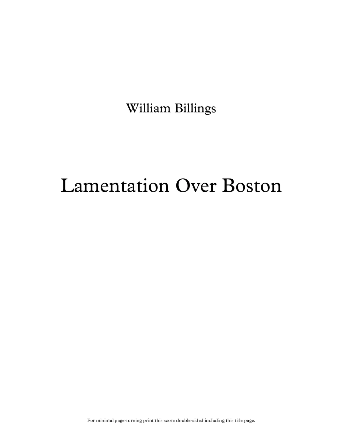 Lamentation over Boston - Page 1