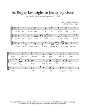 As Roger last night to Jenny lay close, Z 242