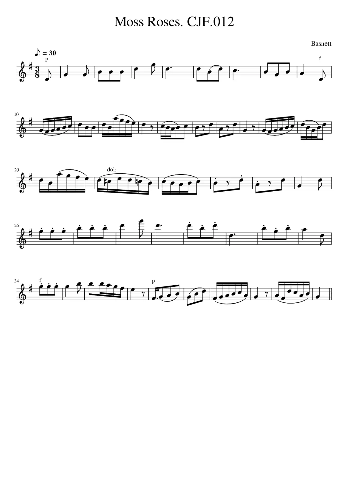 Moss Roses. CJF.012 - Page 1