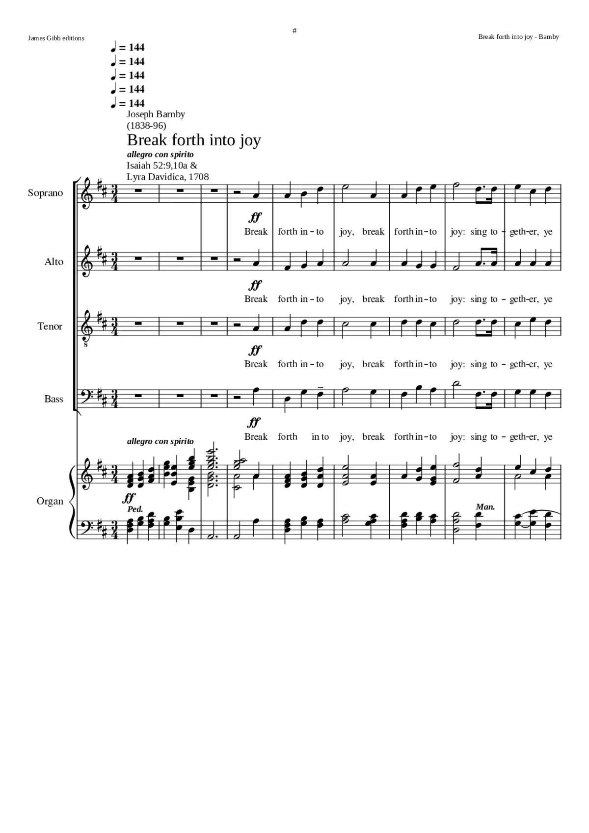 Break Forth into Joy - Page 1