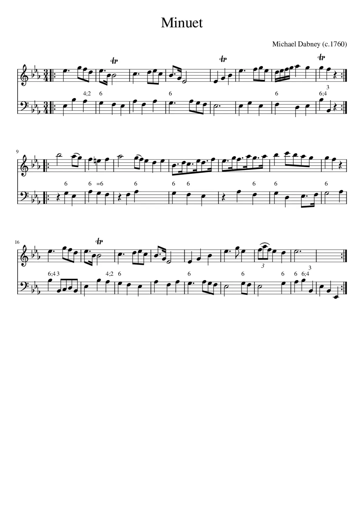 Minuet - Page 1