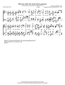Warum sollt ich mich denn grämen BWV 422