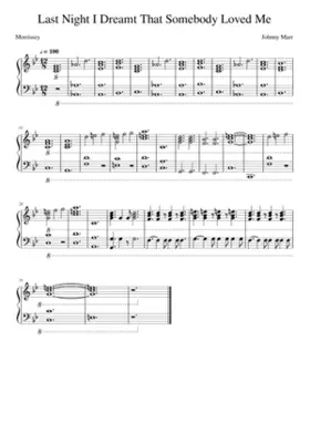 last night i dreamt that somebody loved me