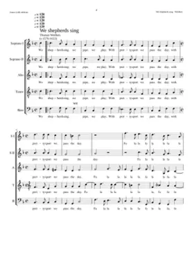 We shepherds sing