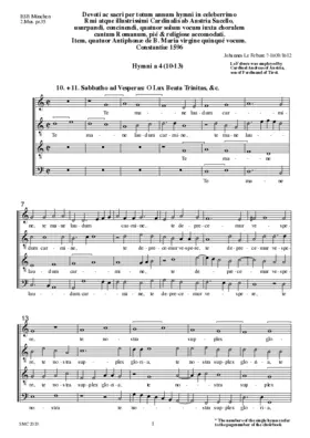 O lux beata Trinitas I
