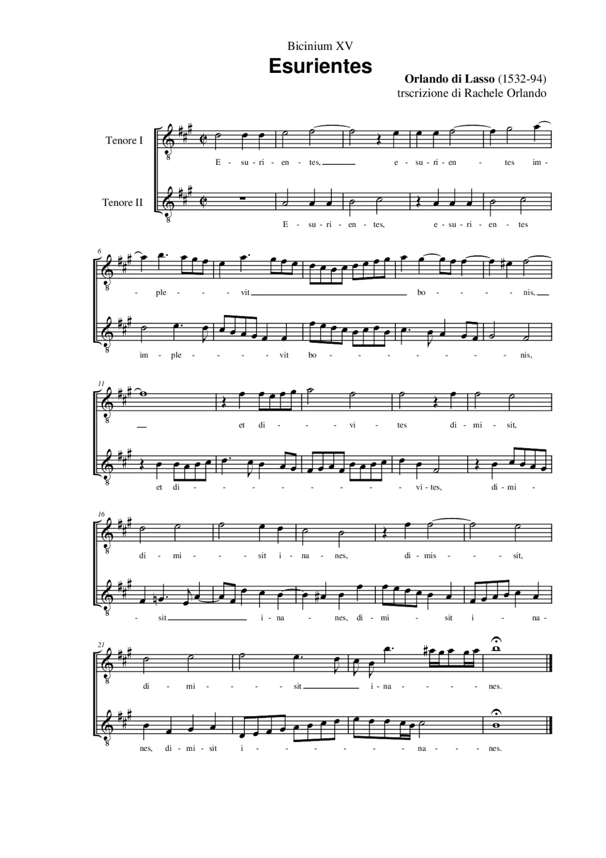 Esurientes implevit bonis III - Page 1