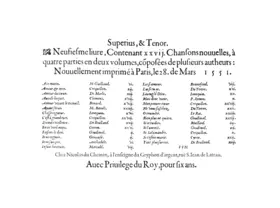 27 Chansons nouvelles, Livre 9