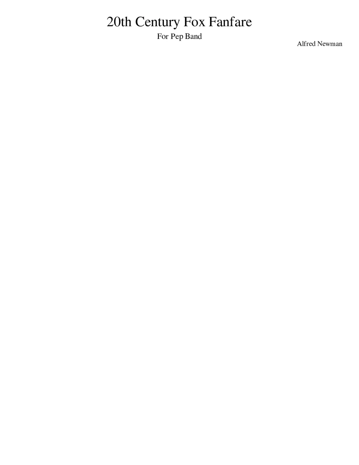 20th century fox fanfare - Page 1