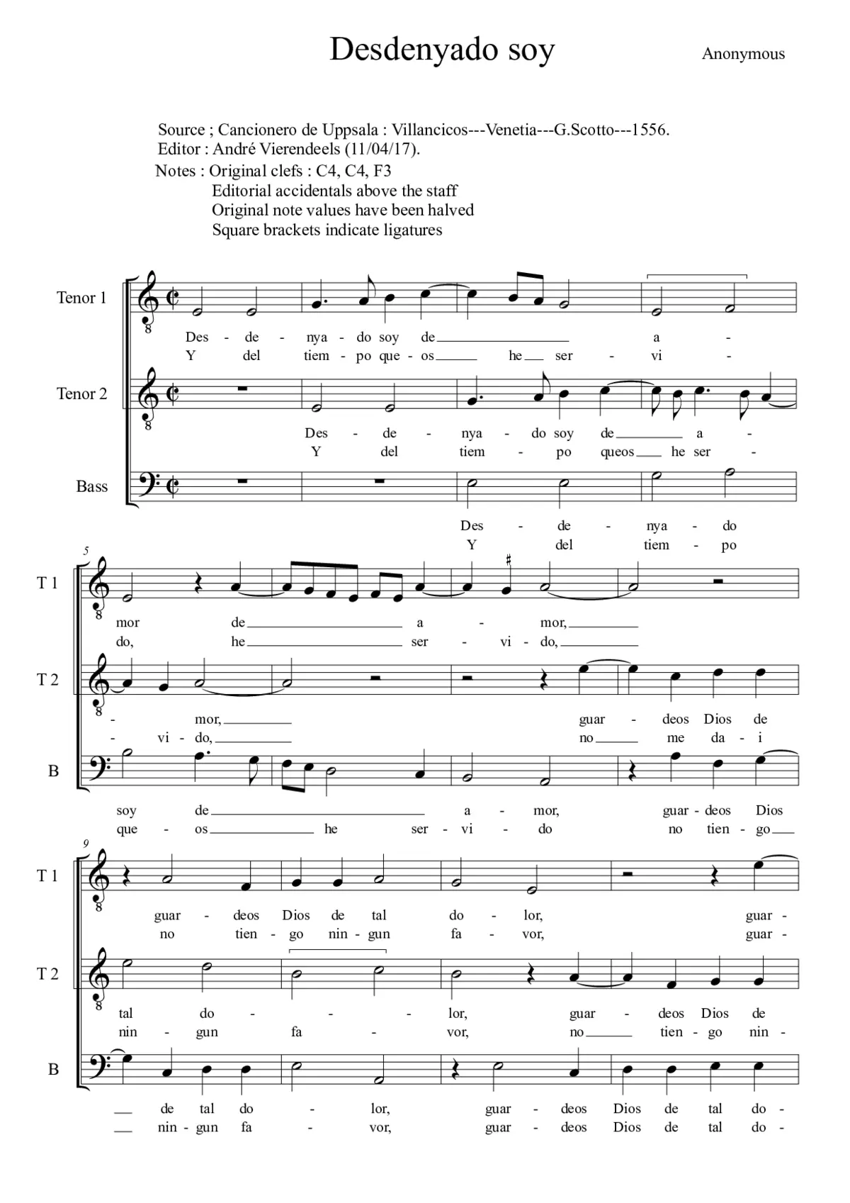 Desdenyado soy - Page 1