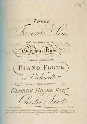 3 Airs with Variations, Book 3