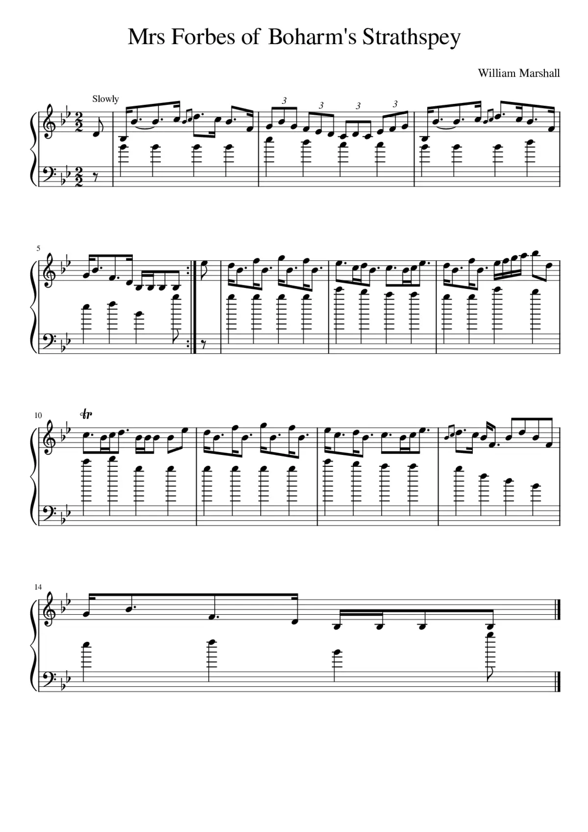 Mrs Forbes of Boharm's Strathspey - Page 1