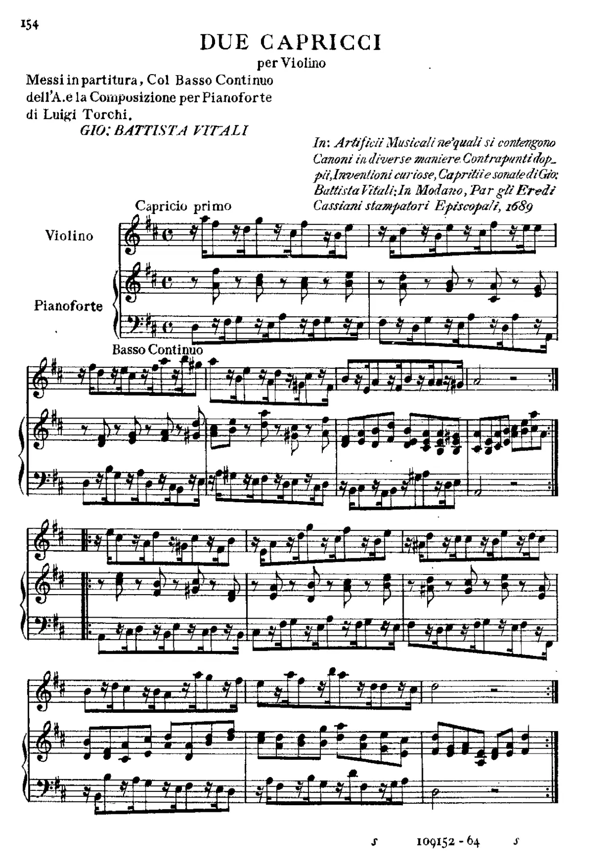 2 Capricci per Violino - Page 1