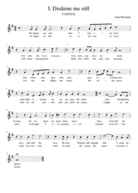 I. Disdaine me still