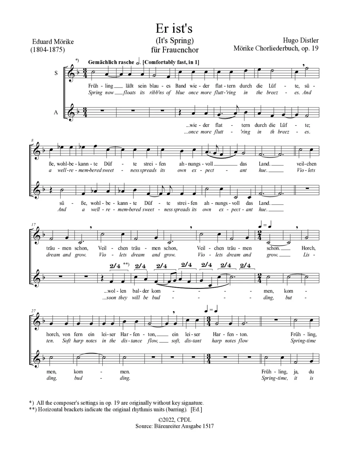 Er ist's - Page 1
