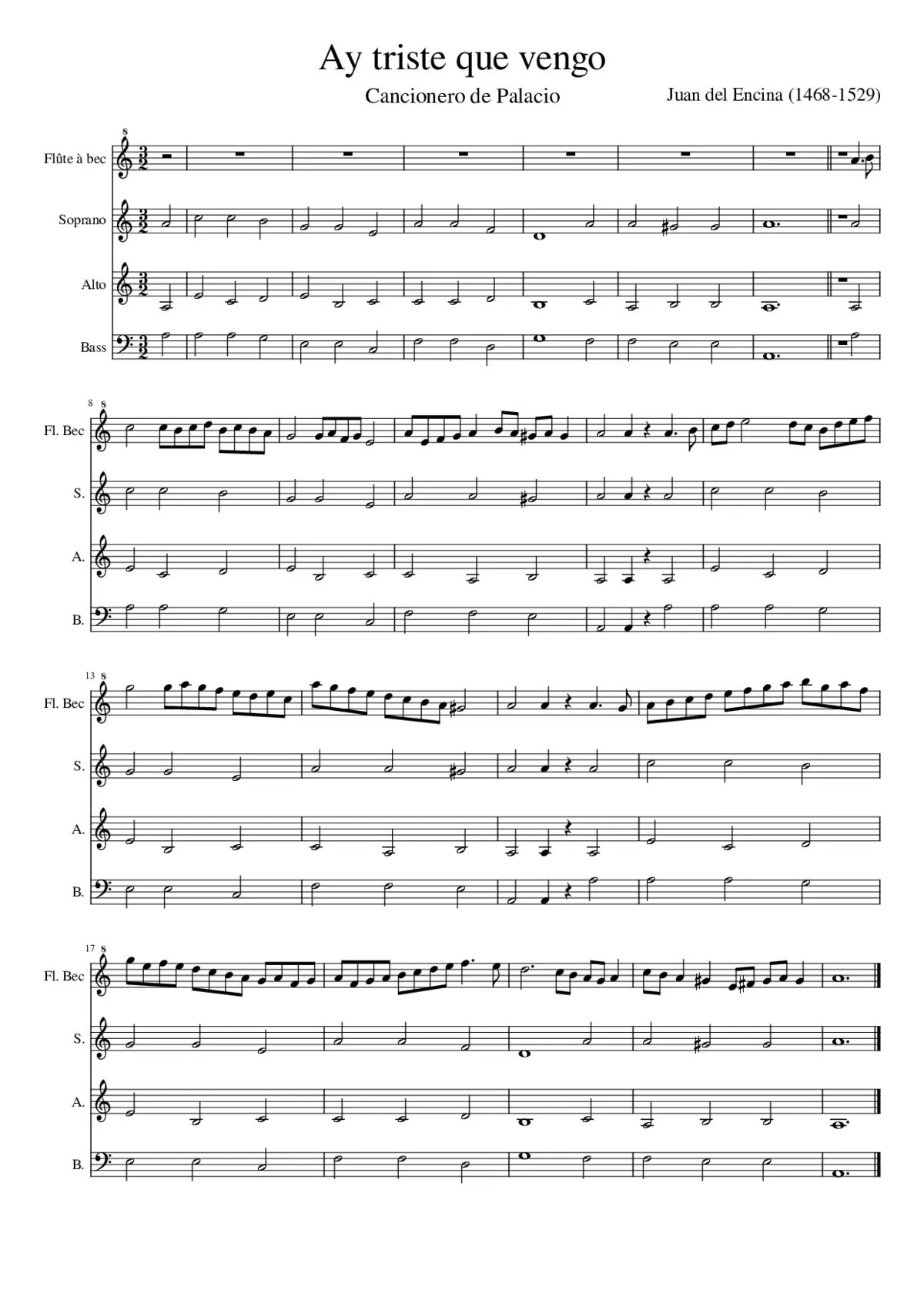 Ay triste que vengo - Page 1