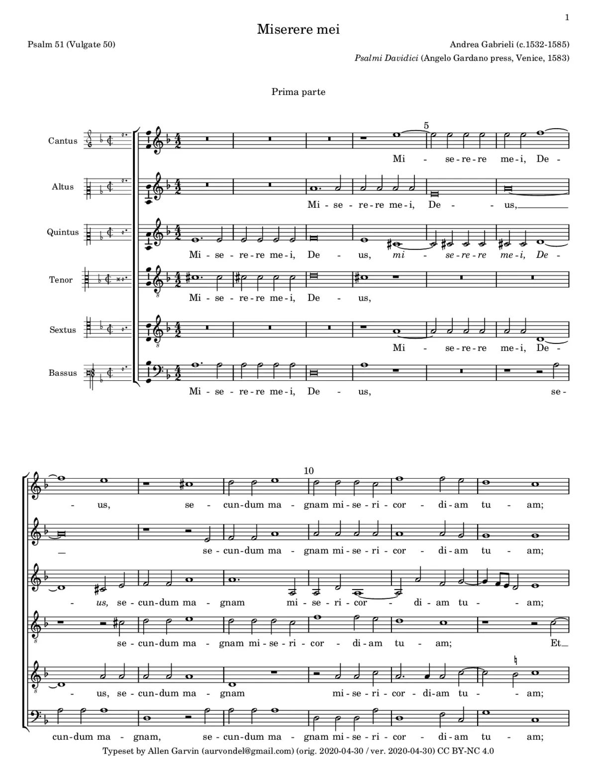 Miserere mei - Page 1