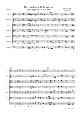 Herr, wie lang willt du mein so gar vergessen, SWV 416