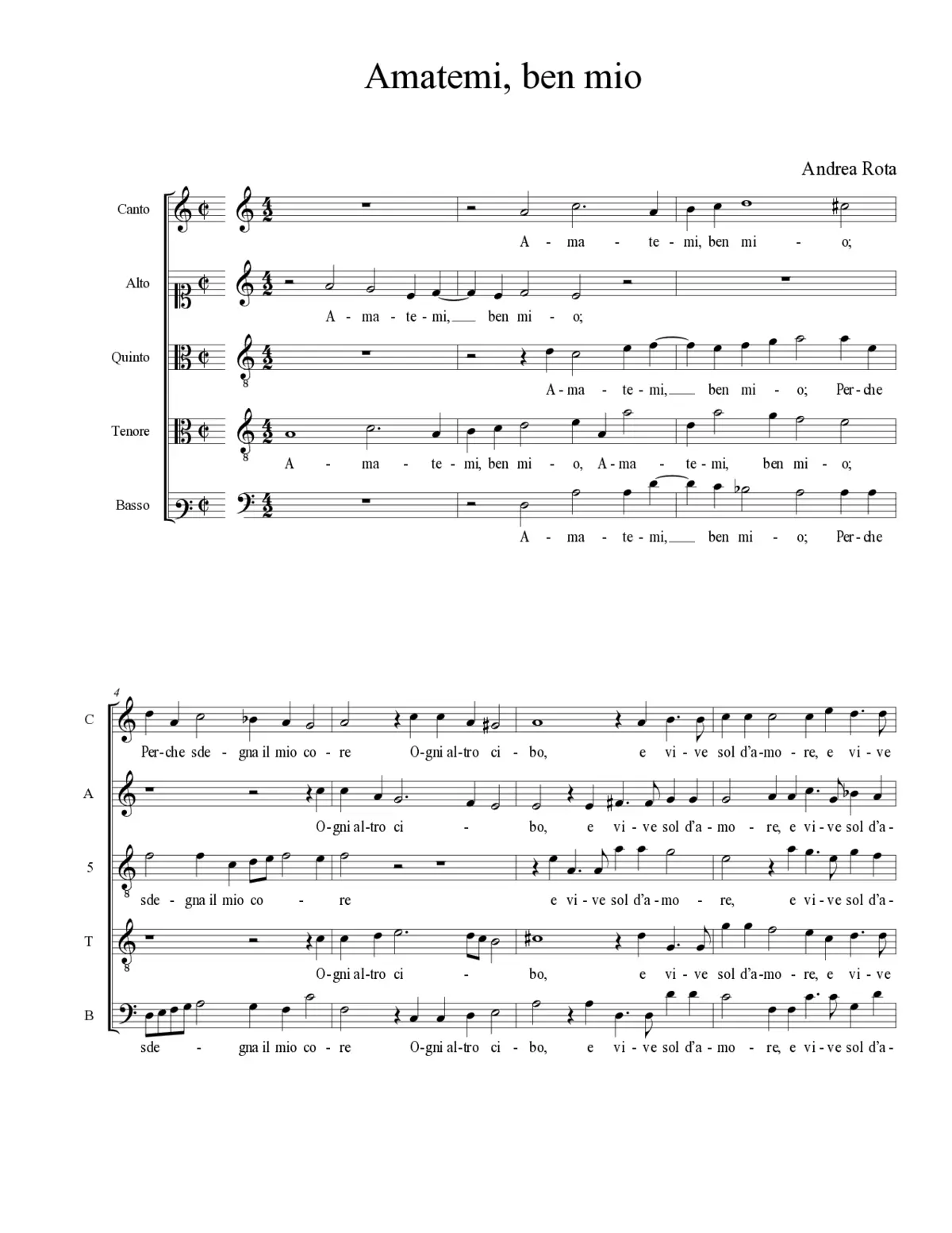 Amatemi, ben mio - Page 1