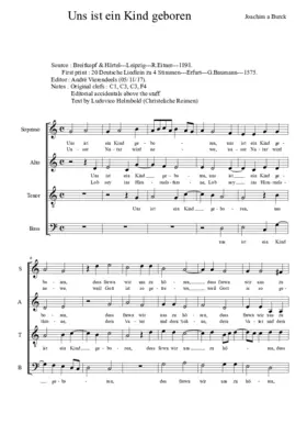 Uns ist ein Kind geboren