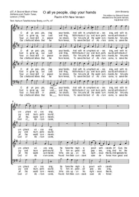 O all ye people, clap your hands