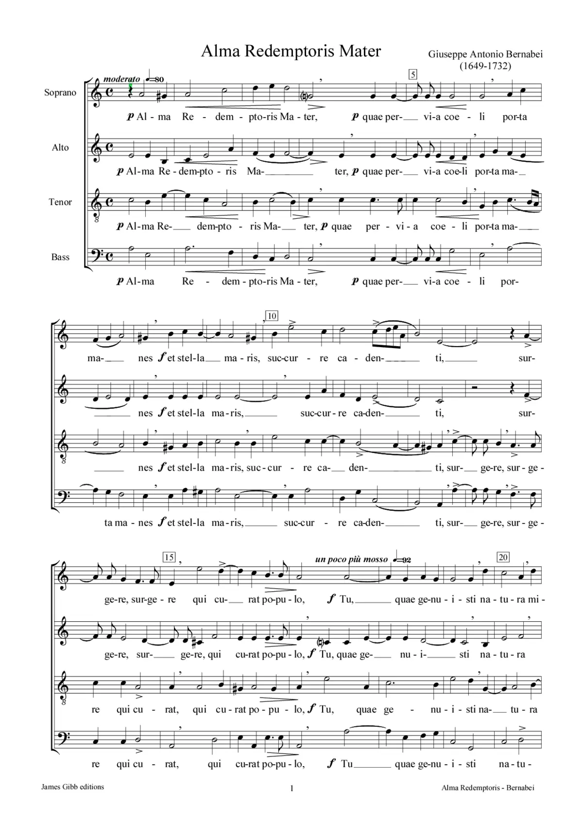 Alma Redemptoris Mater - Page 1