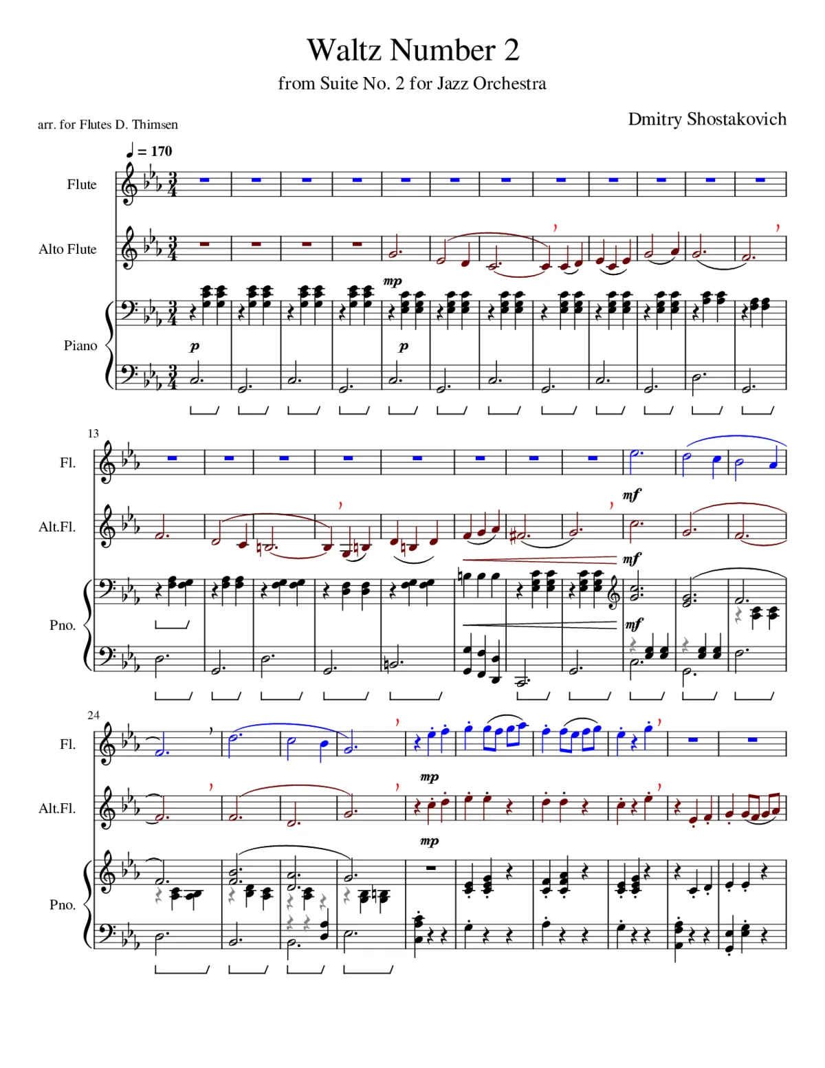 Waltz no. 2 - Page 1