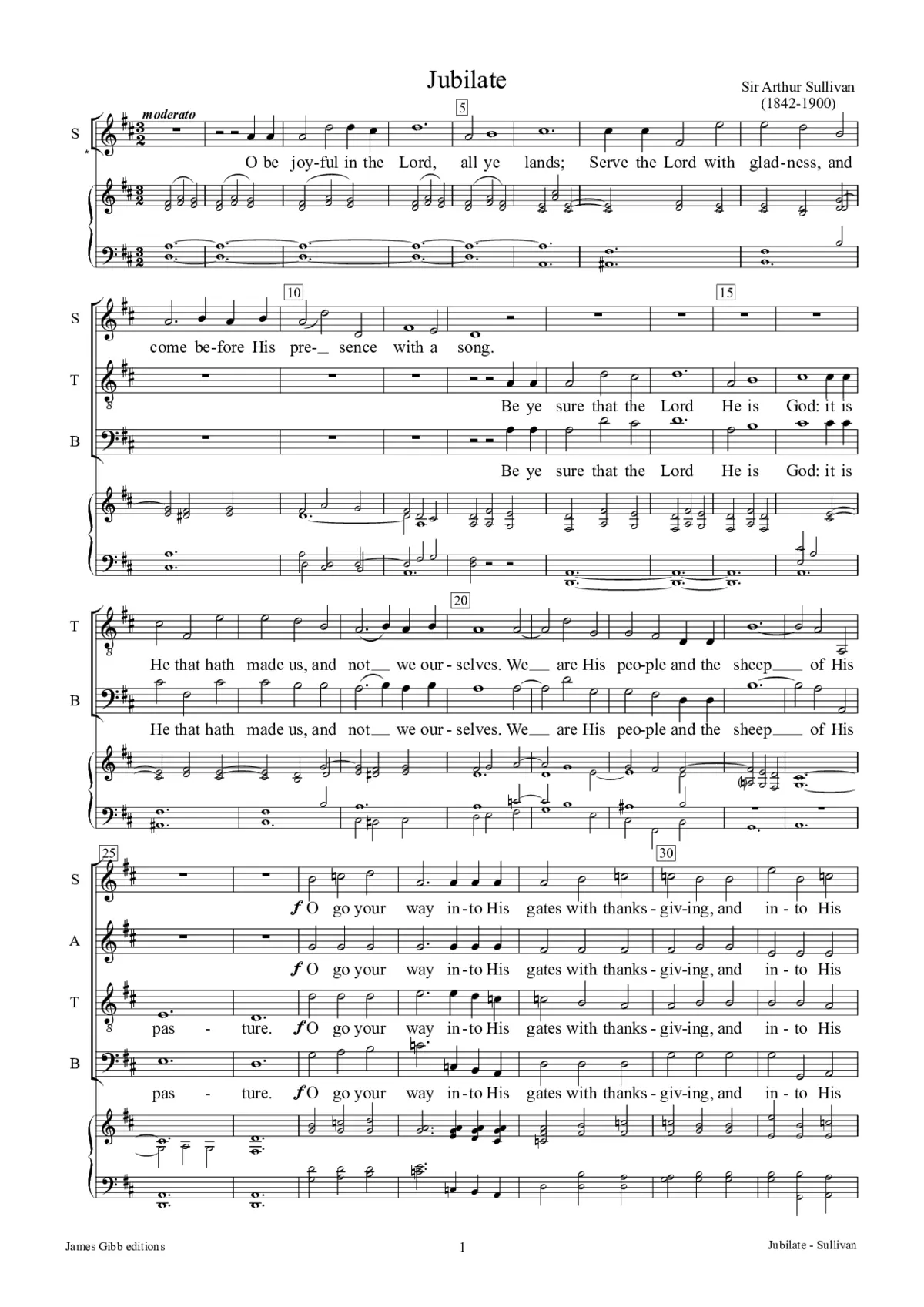 Jubilate in D - Page 1