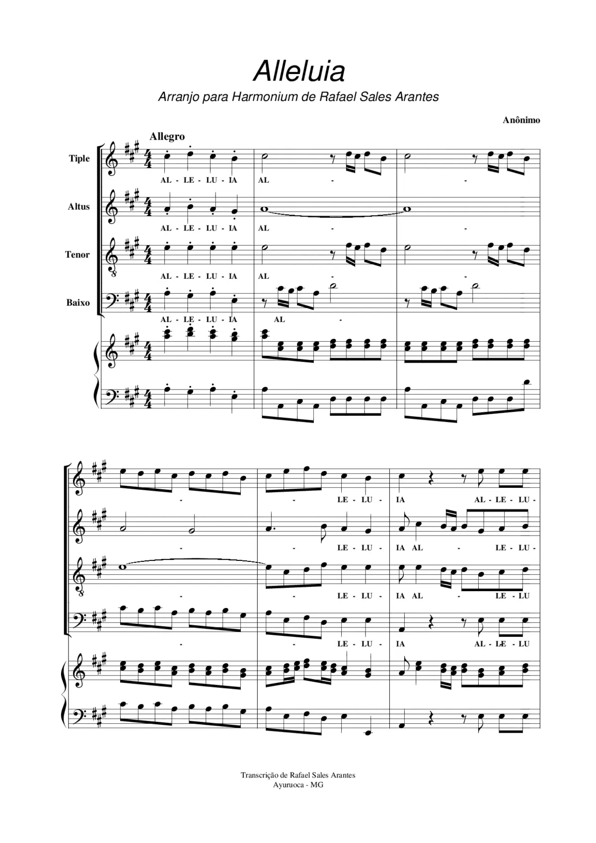 Alleluia - Page 1